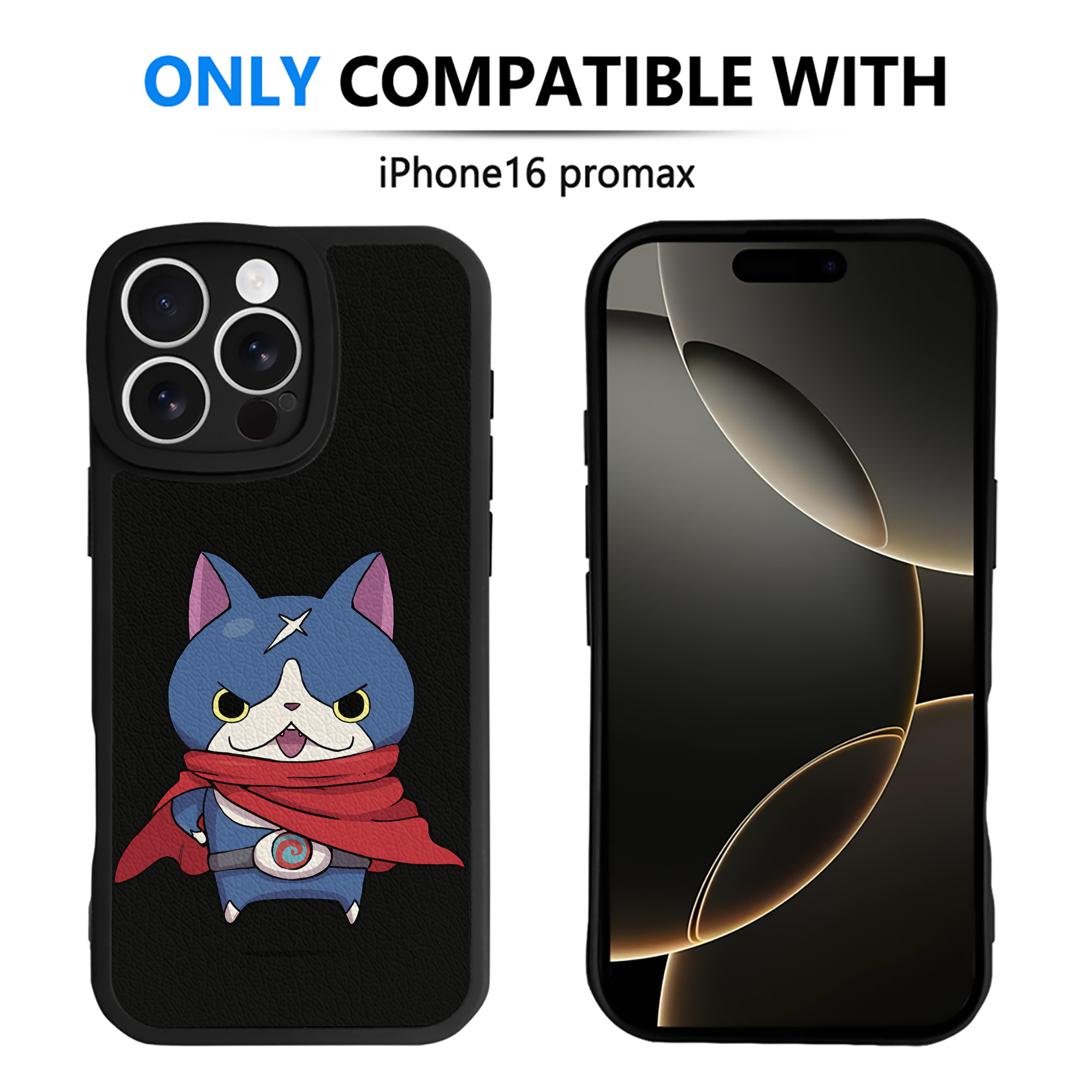 （画像用） 妖怪ウォッチ Yo-kai Watch 【iPhone 16シリーズ対応】シリコンスマホケース（レザー調） 材質：シリコン